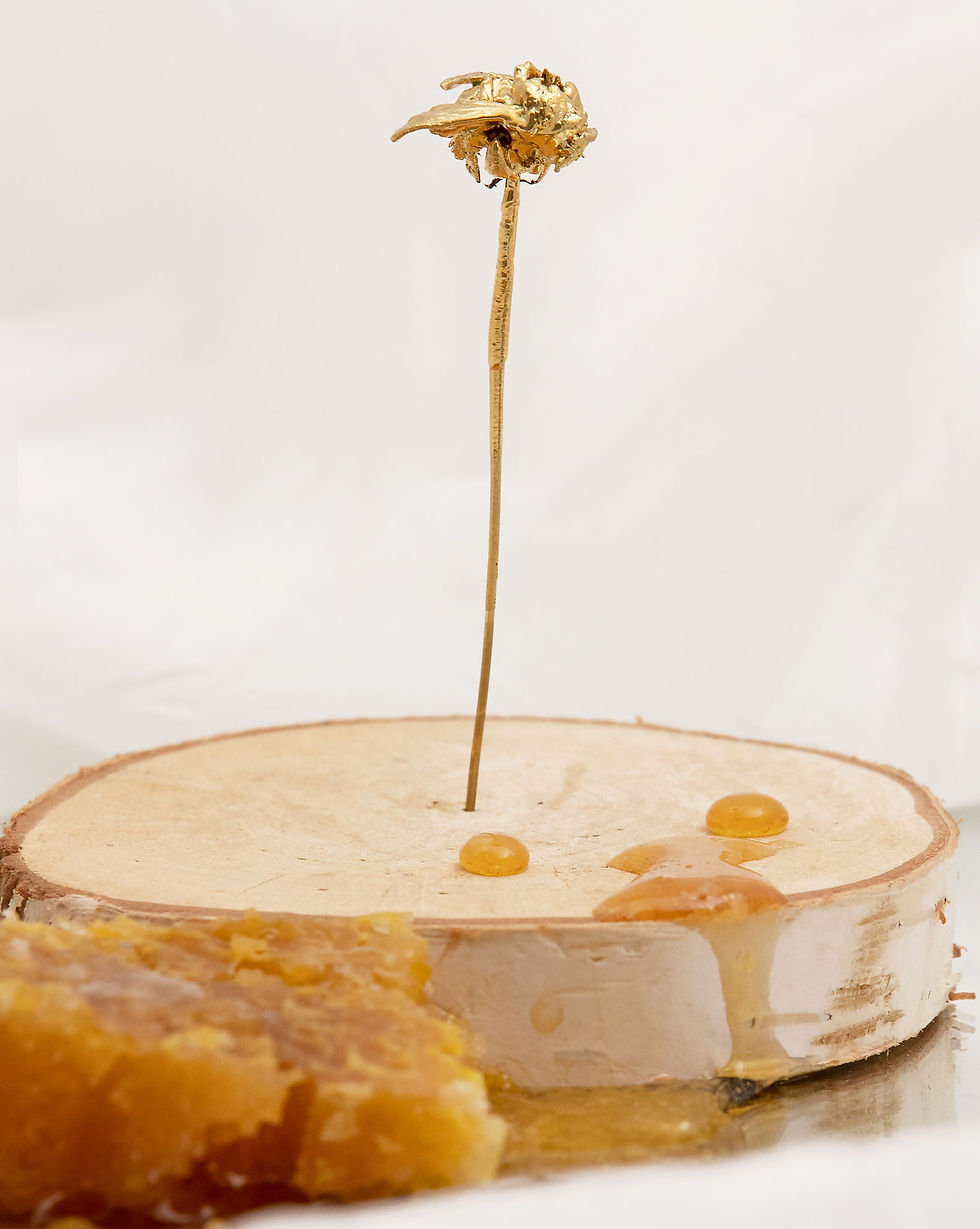 Common honeybee – 24-carat gold-plated