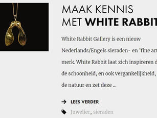 White Rabbit Gallery EU is featured in 'the jeweler'