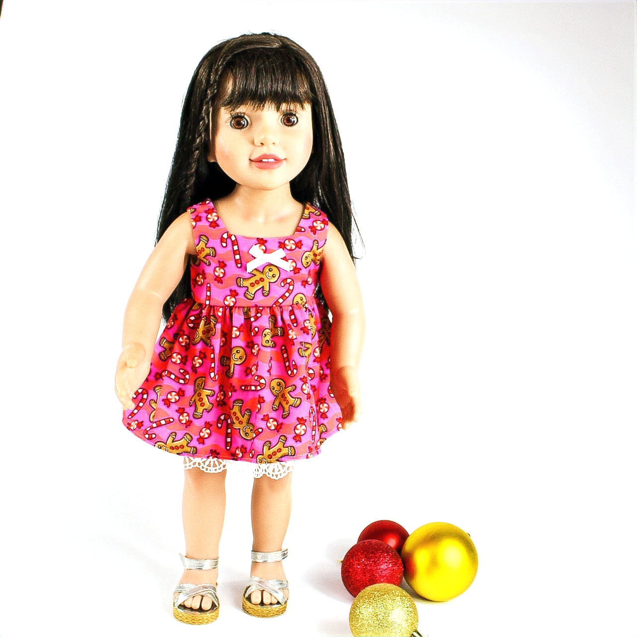 Doll - Christmas Collection - Gingerbread Candy Christmas Dress