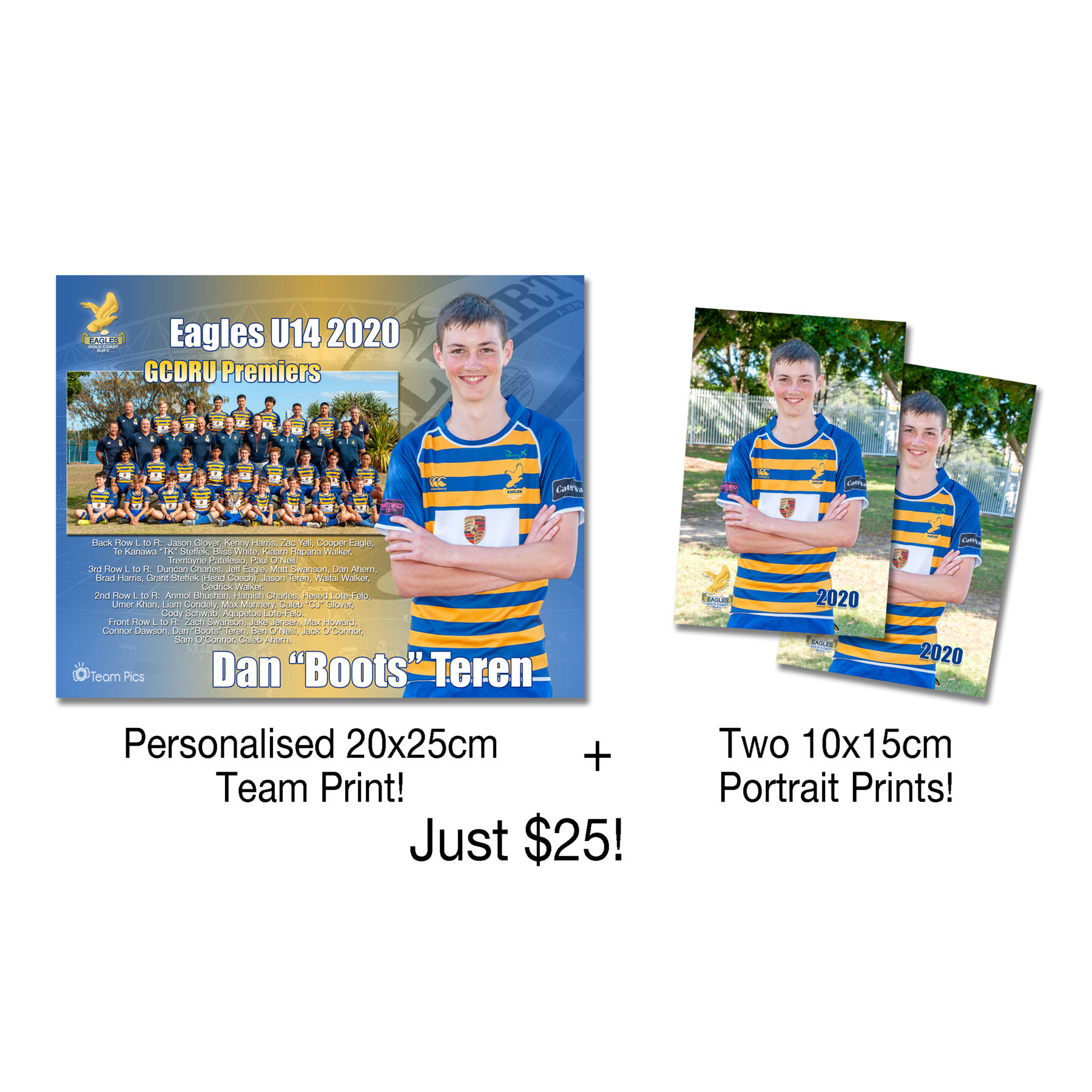 EAGLES RUGBY TEAM PHOTO PACK 2025