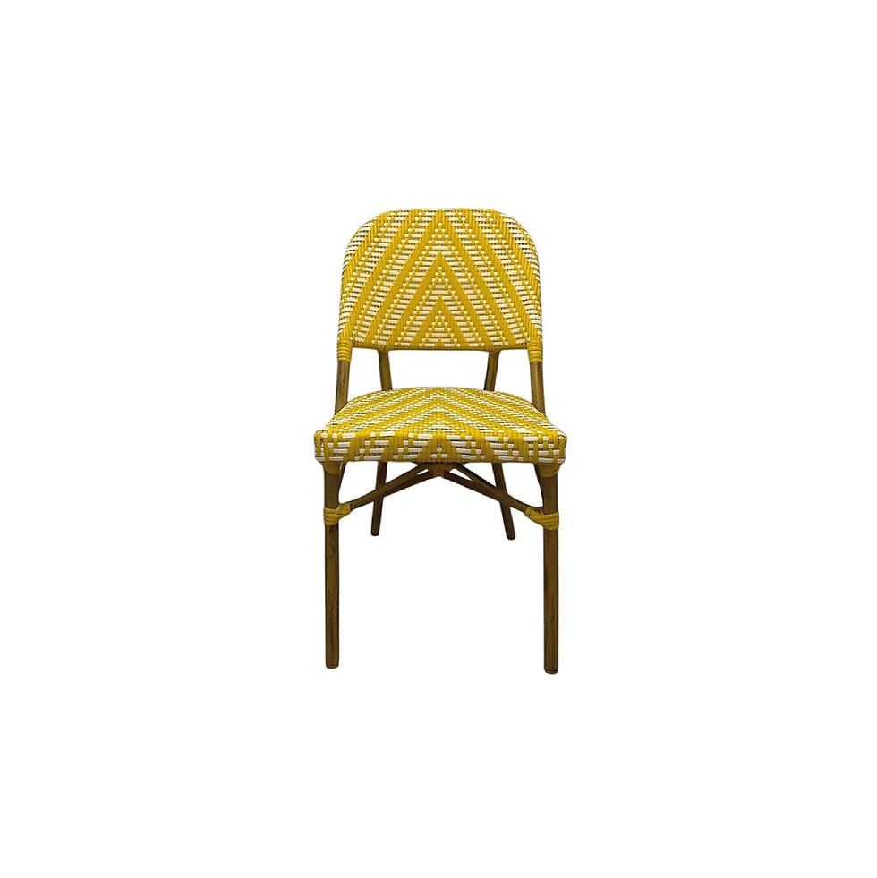 Miniatura: Silla Biarritz Yellow and White