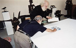César realizes the artwork - 1993