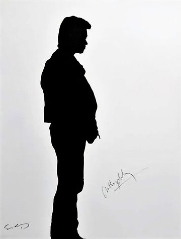 Klaus Guingand Artwork Anthony Delon's shadow" - 1989