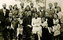 1918 Mariage au front - 1984 Acrylic on photo 122 x 80 in. Klaus Guingand artwork