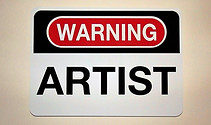 Warning artist - klaus Guingand artwork