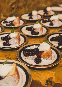 Buffet and plated dinner service for private events by S&G Private Events.