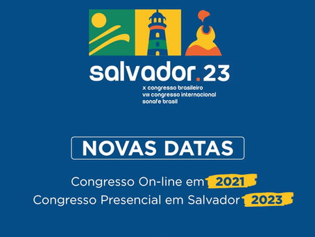 Congresso Internacional de Salvador - Novas Datas