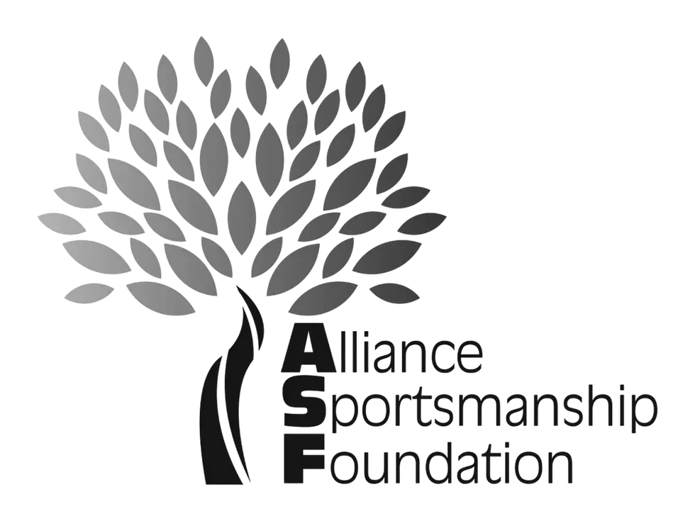 Alliance Sportsmanship Foundation logo with stylized tree and text
