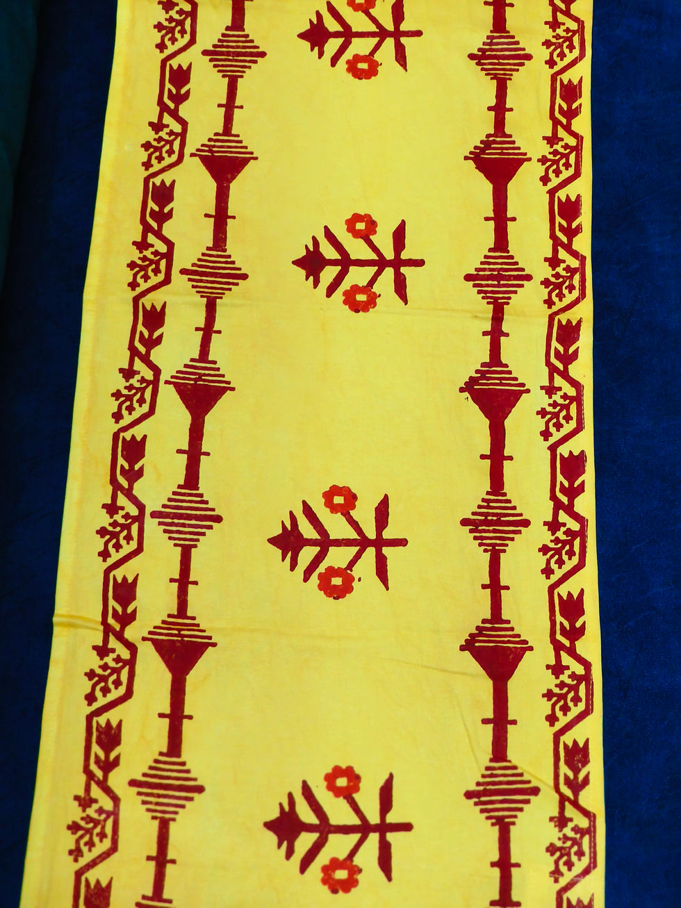 Red & Maroon Jamdani (6seater runner)