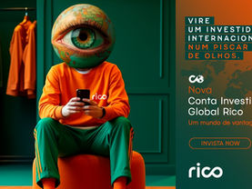 Rico lança Conta de Investimento Global com campanha de taxa de conversão zerada e acesso ao mercado americano com investimentos a partir de R$ 100