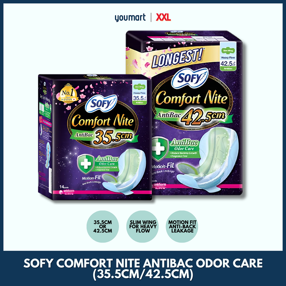 Sofy Comfort Nite AntiBac Odor Care Sanitary Pad | YouMart Singapore