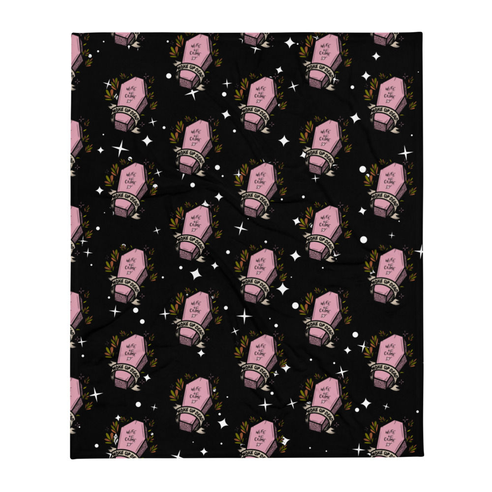 Woke Up Dead Plush Throw Blanket