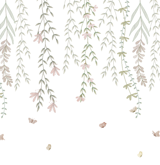 Miniatura: papel de parede Jardim suspenso menina