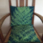 Cyanotype Green Tree Fern Cushion Cover