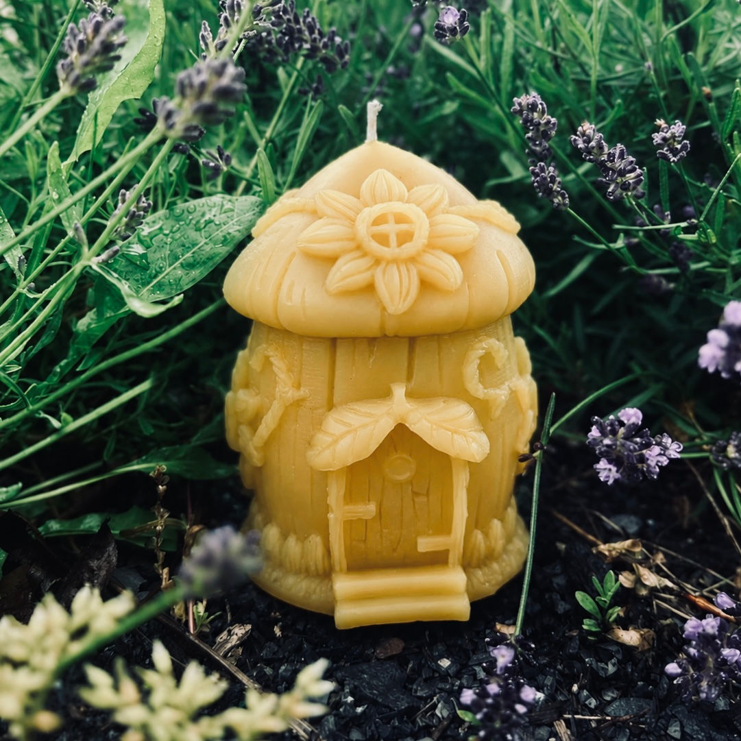 Fairy Cottage Beeswax Candle - Sunflower