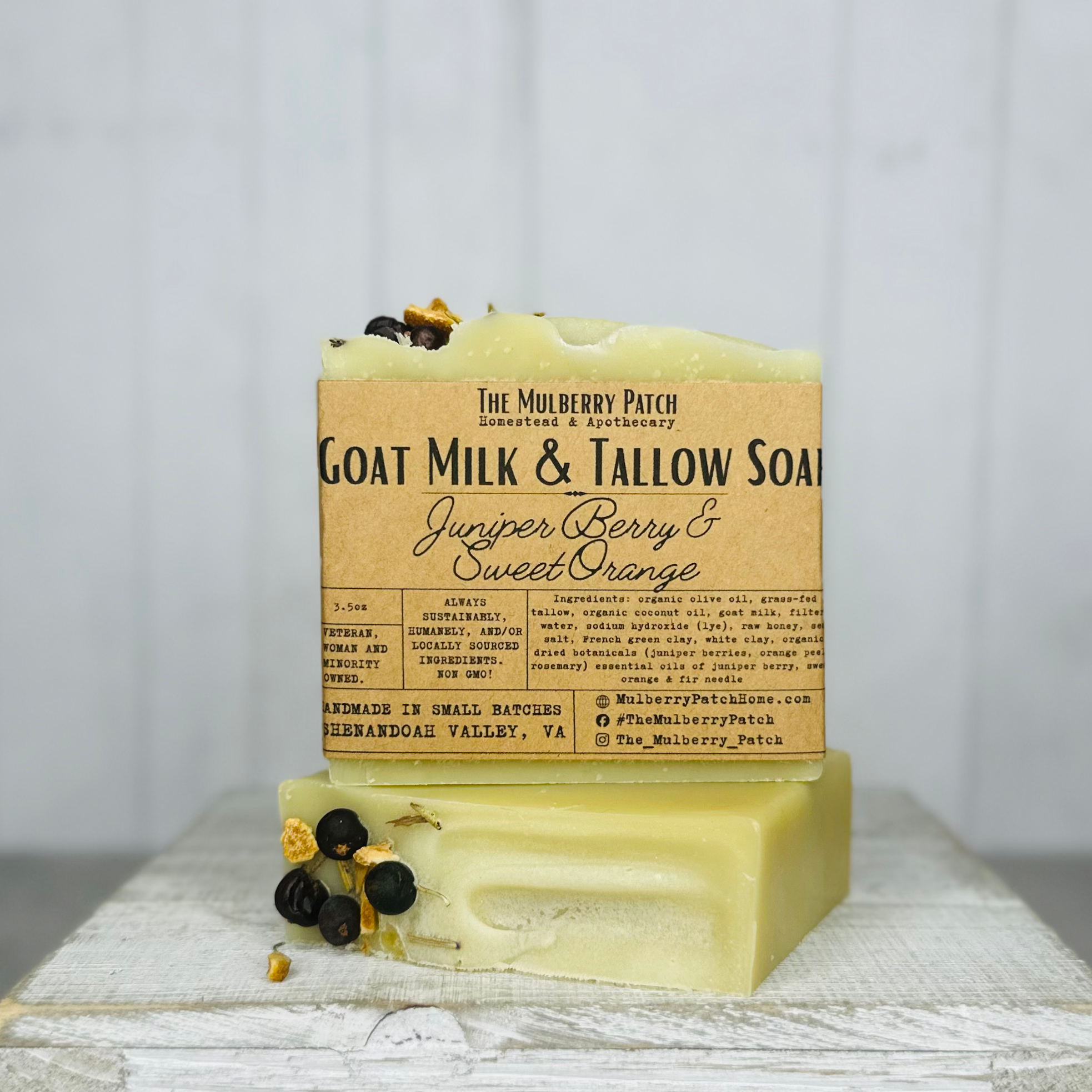 Juniper Berry & Sweet Orange - Goat Milk & Tallow Soap