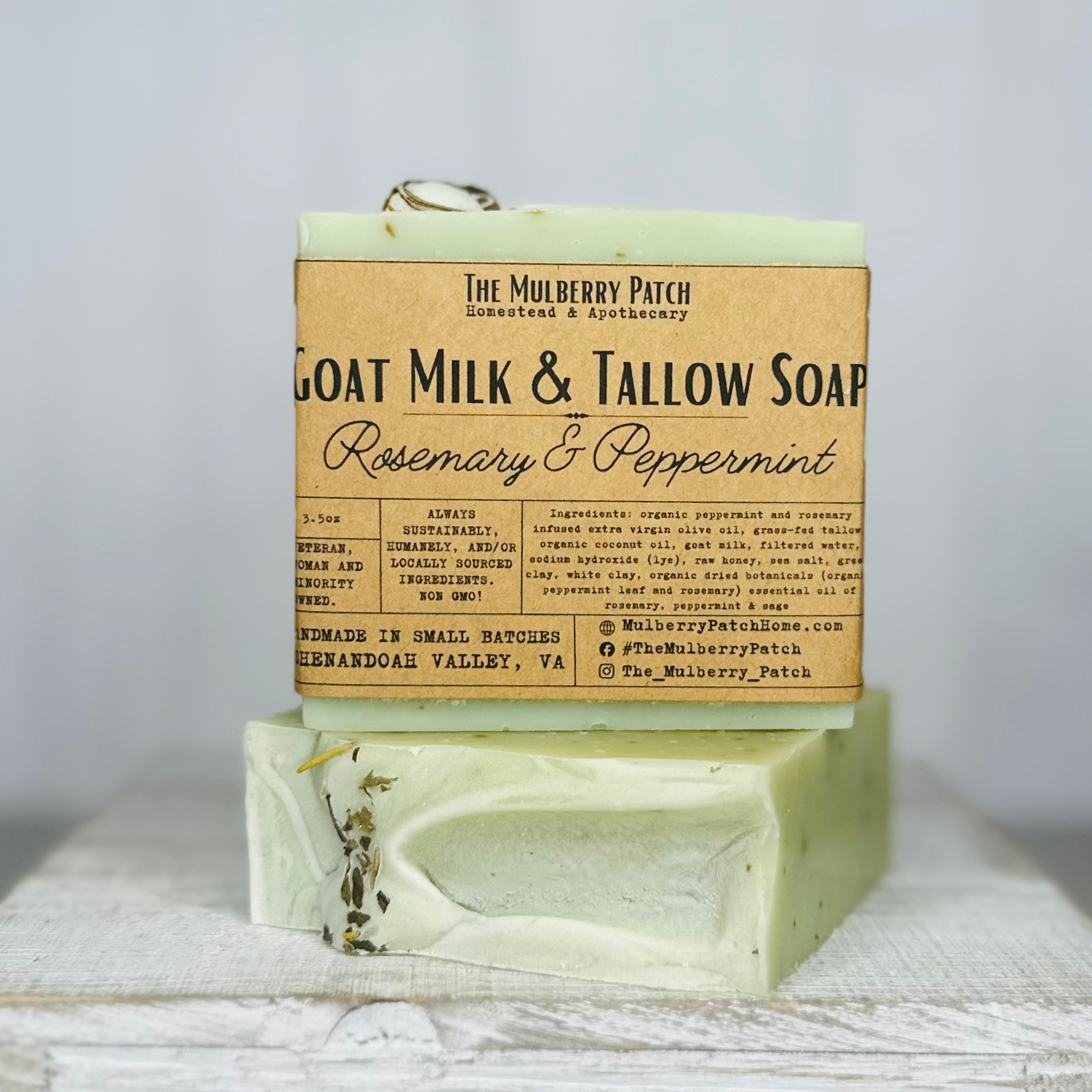 Rosemary and Peppermint - Goat Milk & Tallow Soap