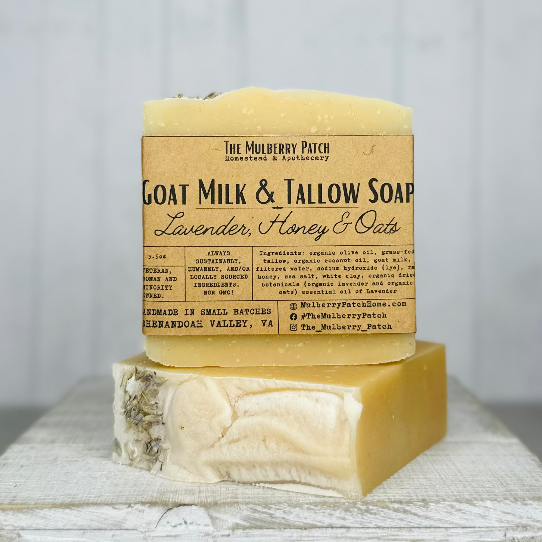 Lavender, Honey & Oats - Goat Milk & Tallow Soap