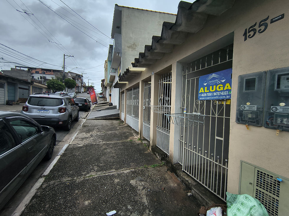 vista de quem sobe a rua