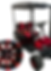 Red and Black RX5 Plus at Cricket Carts Direct