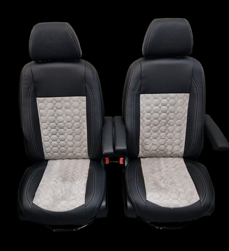 Thumbnail: Mercedes Sprinter Captain Seats in Black and grey