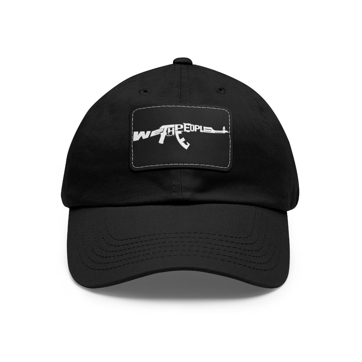 We The People AK47 Gun Shaped Leather Patched Hat