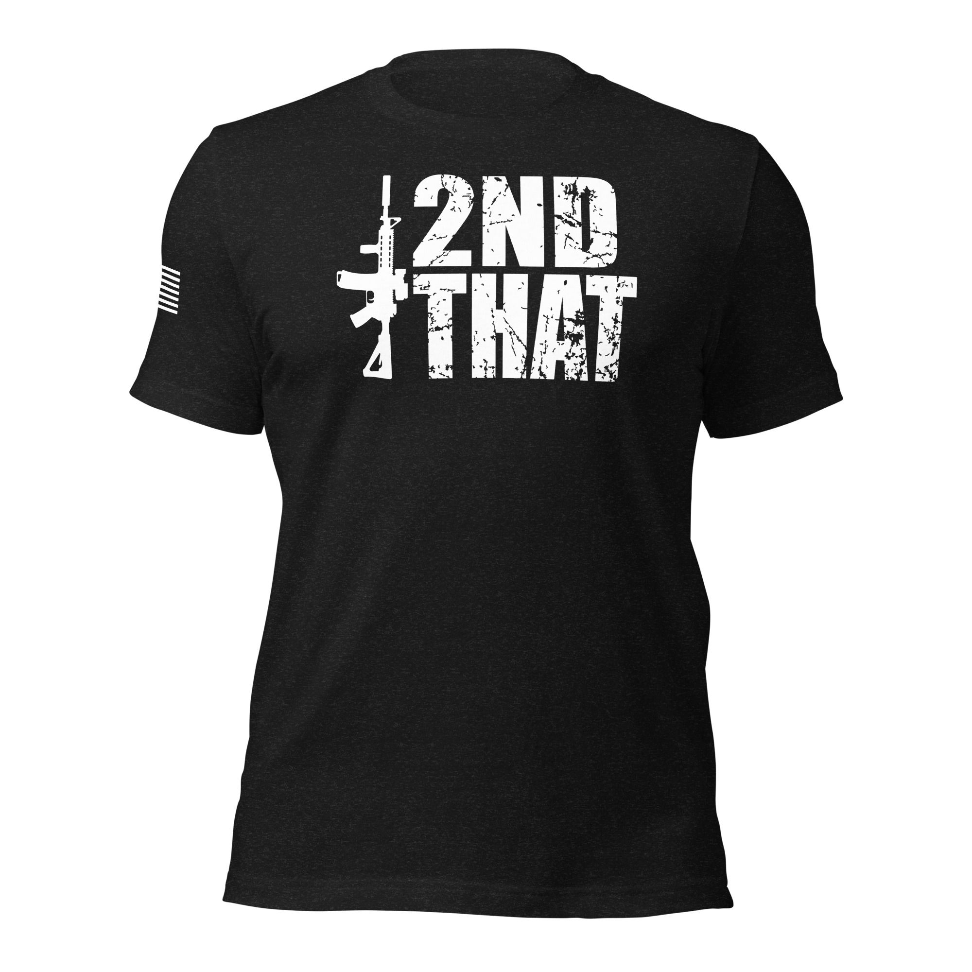 I 2nd That AR15 Men's Short Sleeve T Shirt with American Flag on Right Sleeve