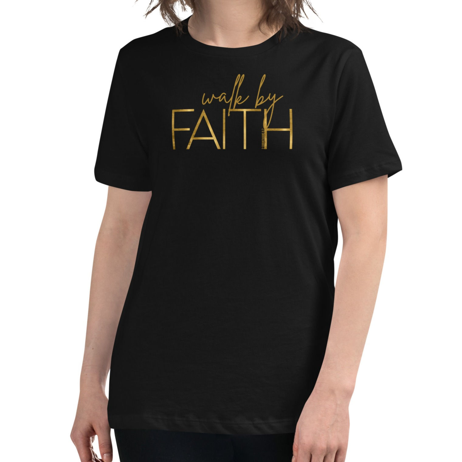 Walk By Faith Women's Relaxed Short Sleeve T Shirt