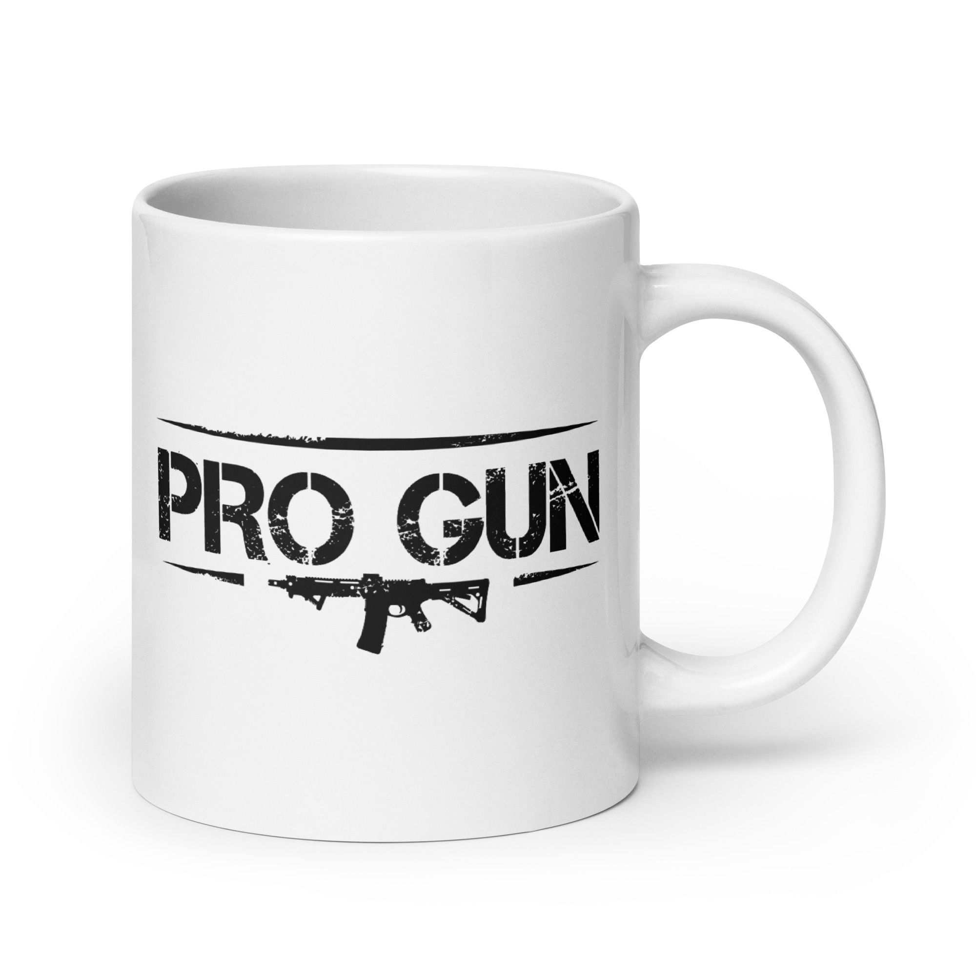 Pro Gun AR15 White Coffee Mug