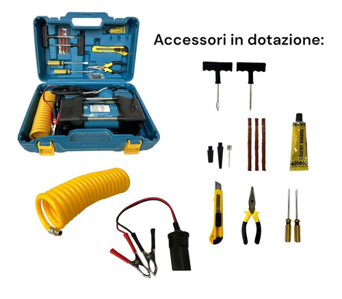 Compressore Aria Portatile Reesibi 220V/12V - Doppia Alimentazione, 150PSI, Con Display LED - Foto 11
