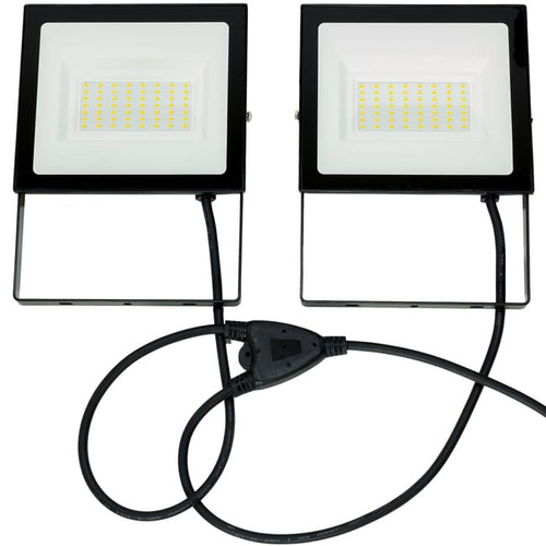 Treppiede Telescopico Per Faretti - Regolabile 64-160 Cm, Acciaio, Doppio Supporto Luci - Foto 3