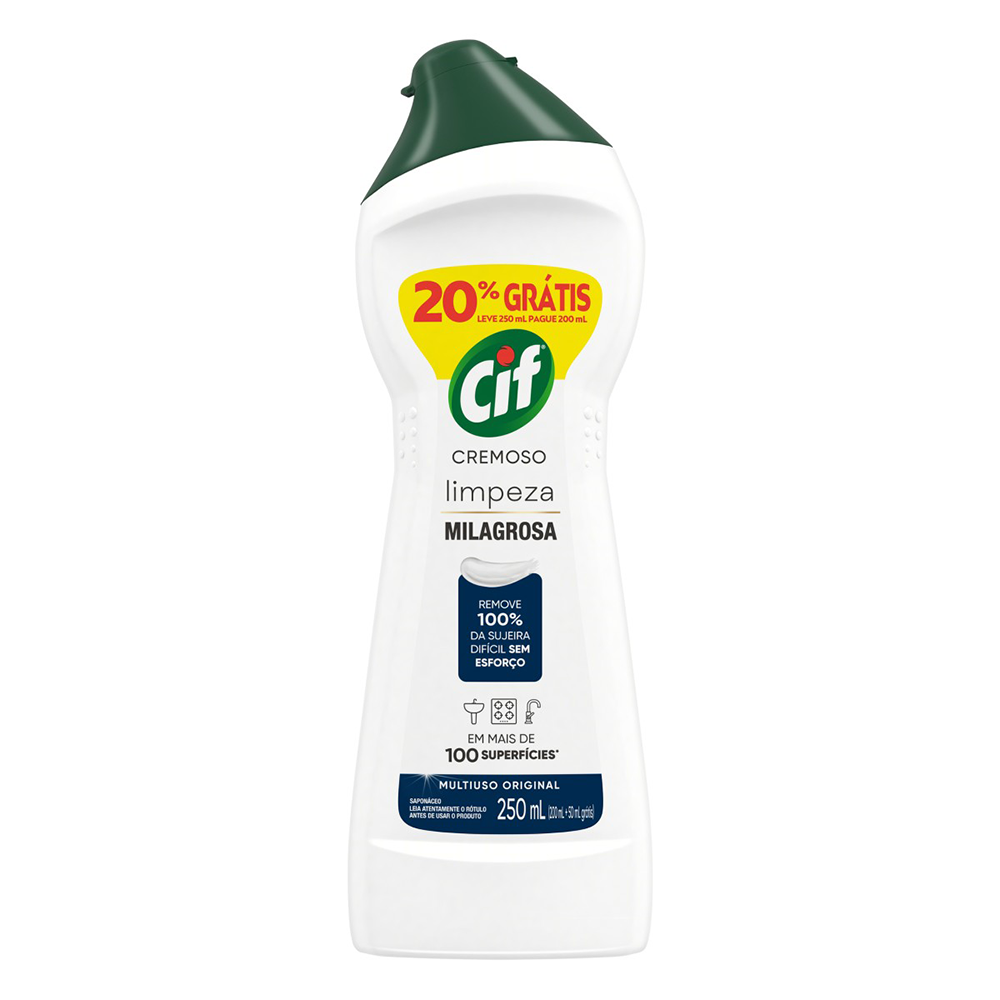 CIF CREMOSO LIMP MILAGROSA 250ML AZUL