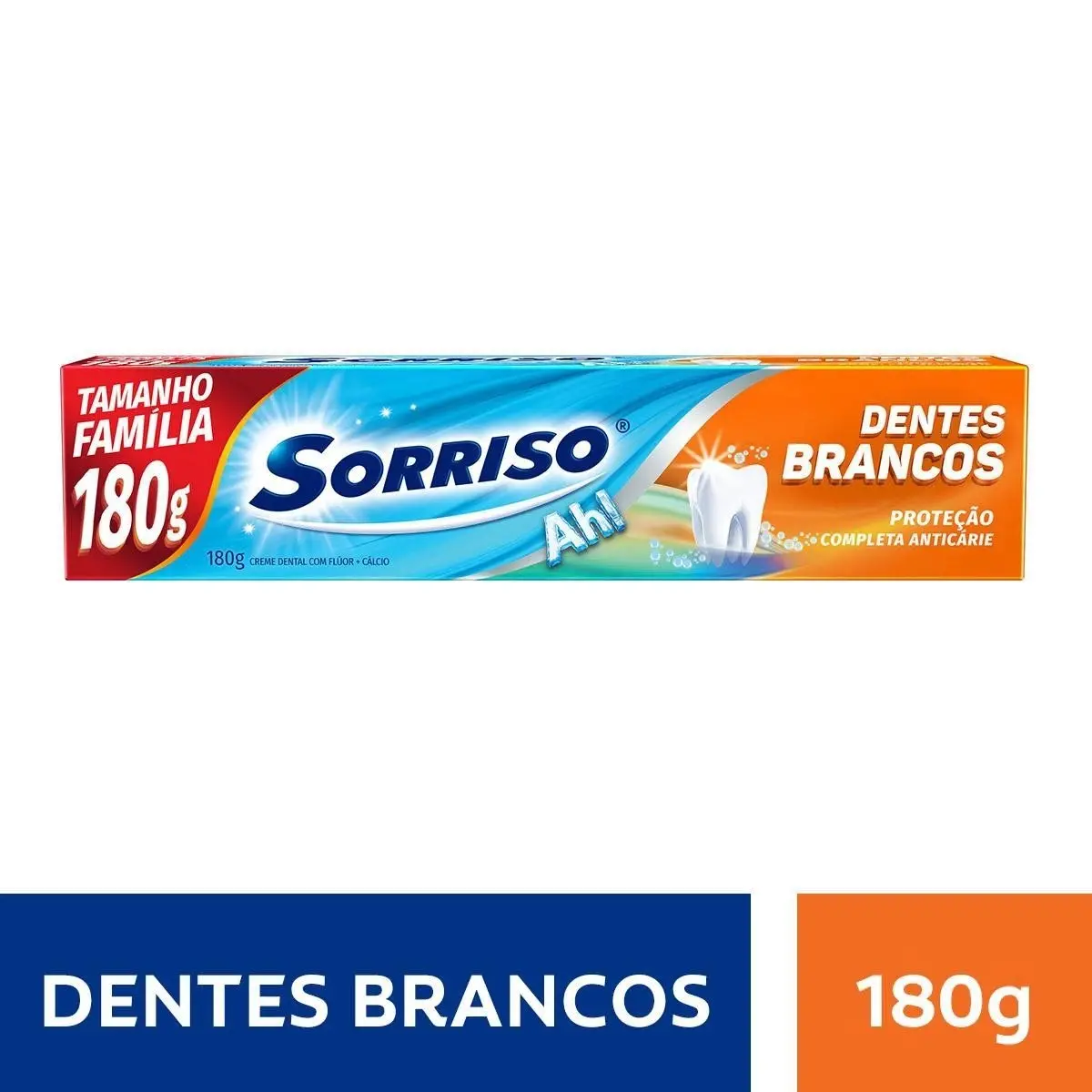 CREME DENTAL TRADICIONAL SORRISO 180G DENTES BRANCOS COM FLUOR UNIT