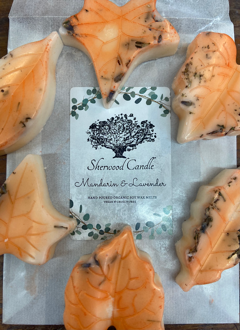 Mandarin & Lavender Hand Poured Organic Soy Wax Melts