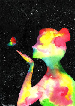 Color in the night sky