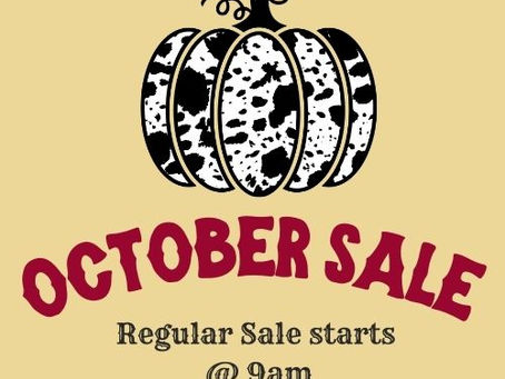 October 29th Regular Sale