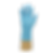 Shield GD19 Blue nitrile glove, hand model