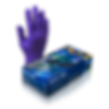 Purple nitrile glove and Aurelia Sonic 100 box