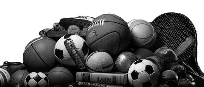 ai-generated-sports-equipment-on-a-black
