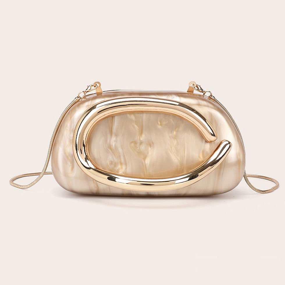 Thumbnail: Fashion Women's Handbag Bride Metal Gold Women Luxury Evening Banquet Clutch Bag