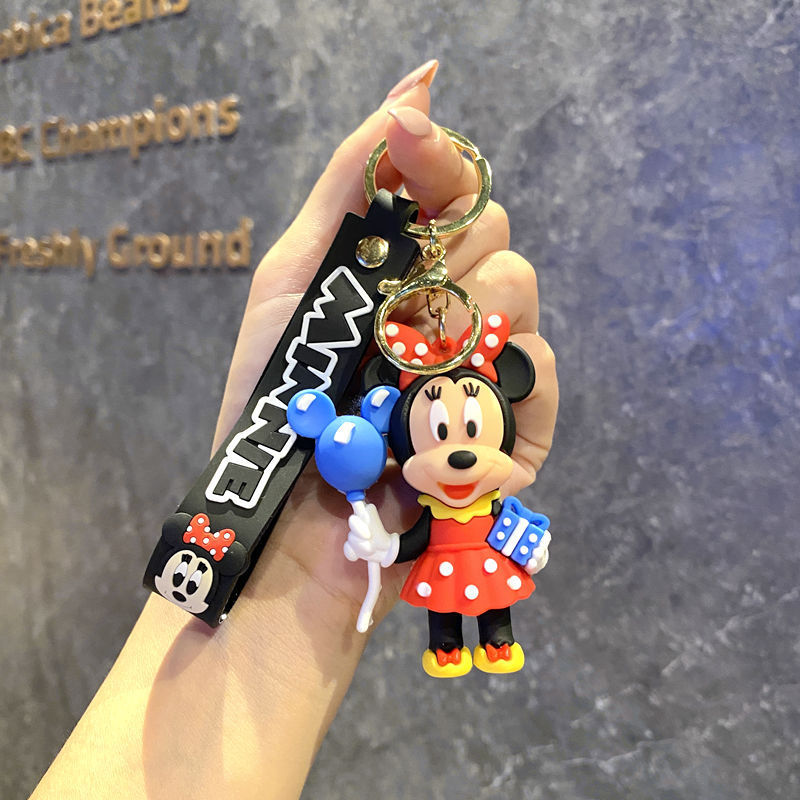Thumbnail: Fashion Boys Girls Keyring Anime Cartoon Disney Mickey Minnie Donald Duck Tigger