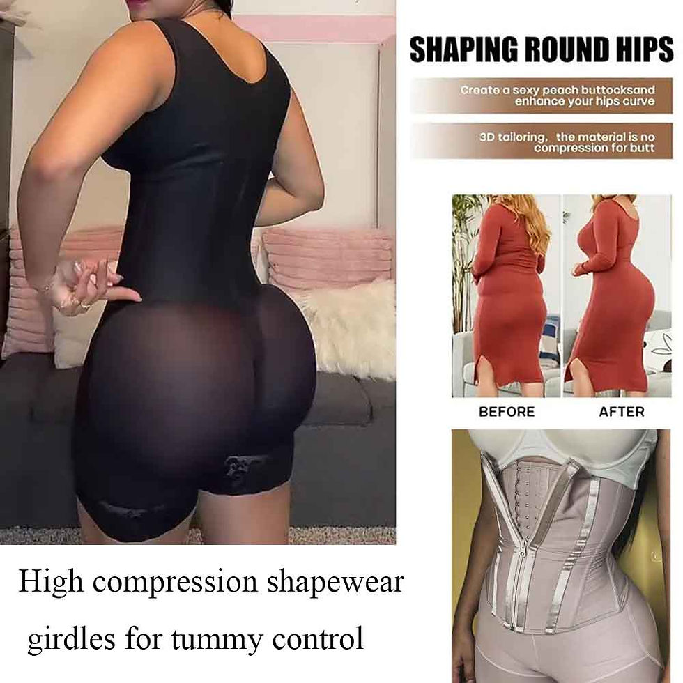 Thumbnail: Fajas Colombianas Post Tummy Shapers Women Fully Body Shaper Waist Trainer Firm 