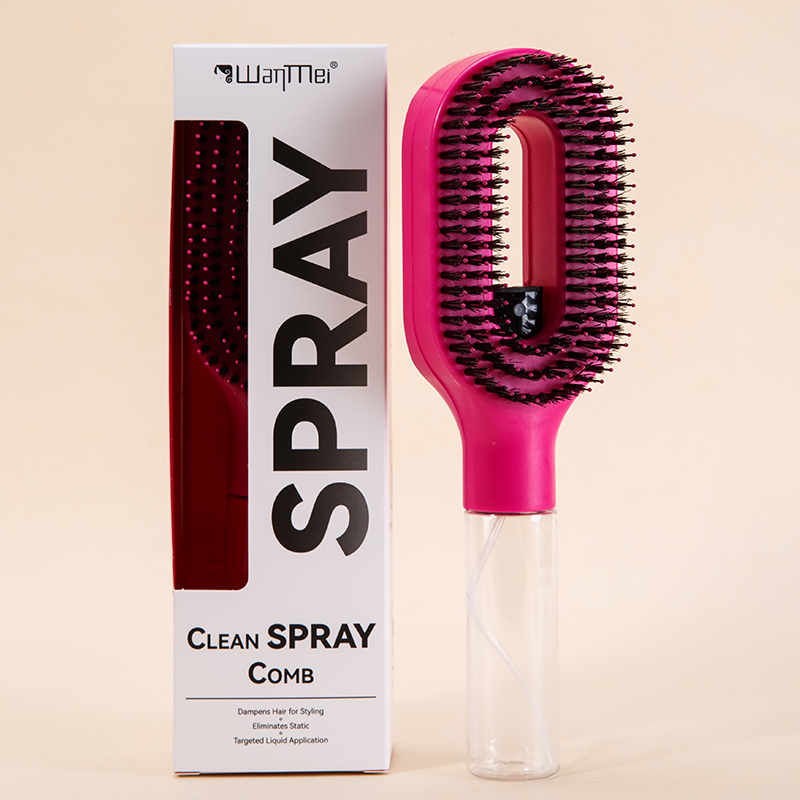 Thumbnail: 2in1 Sprayer Comb Detangling Scalp Massage Hairbrush with Spray Bottle Essential