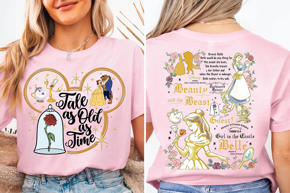 Thumbnail: Disney Beauty and the Beast Story Eternal Shirt parent-child set, Disney Magic K