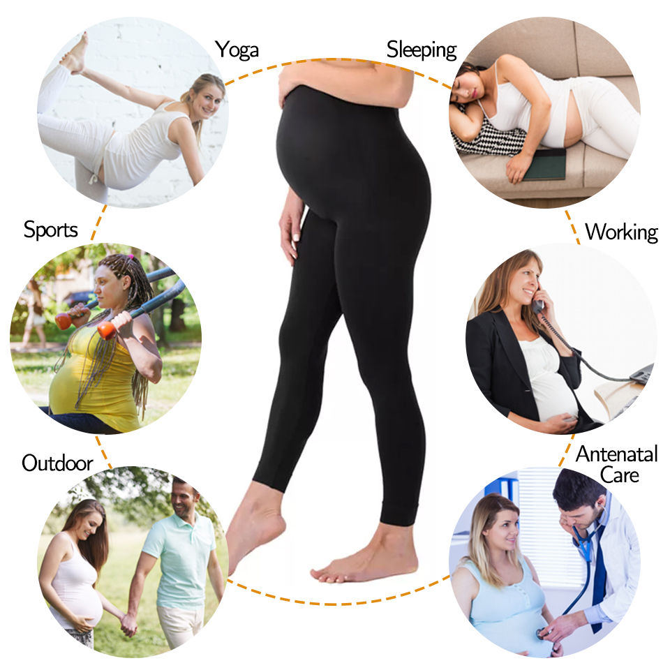 Thumbnail: High Waist pregnancy Leggings Skinny Maternity clothes for pregnant women Belly 