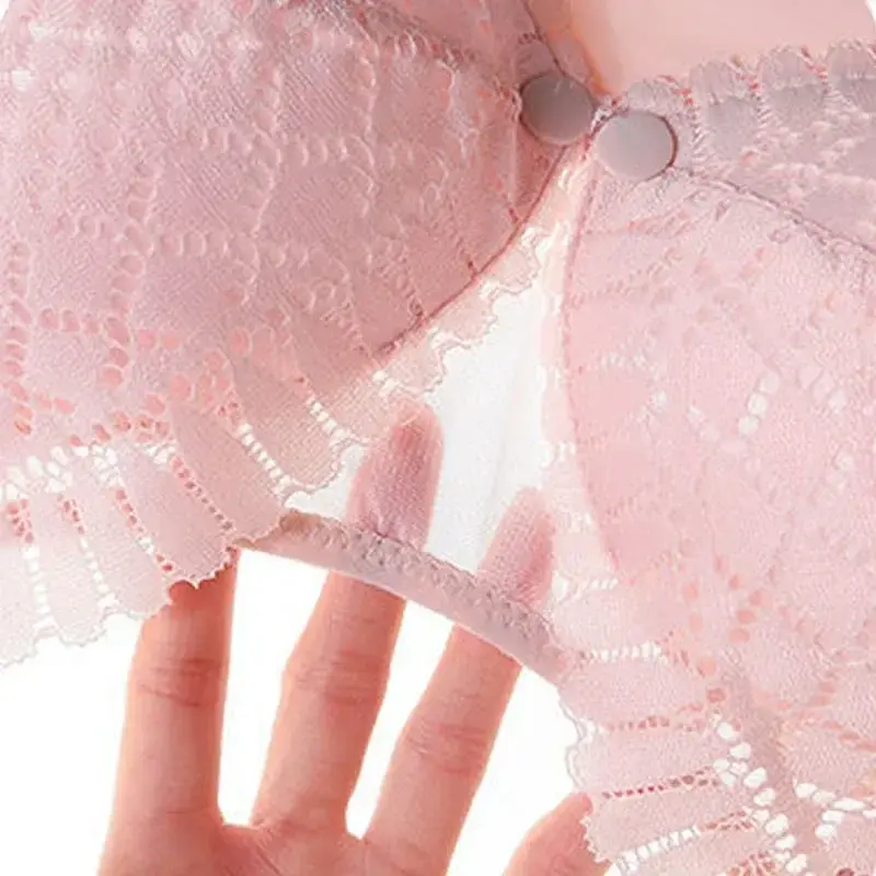 Thumbnail: Front Button Maternity Nursing Bra Adjustable Gathered Underwear Comfortable Bre