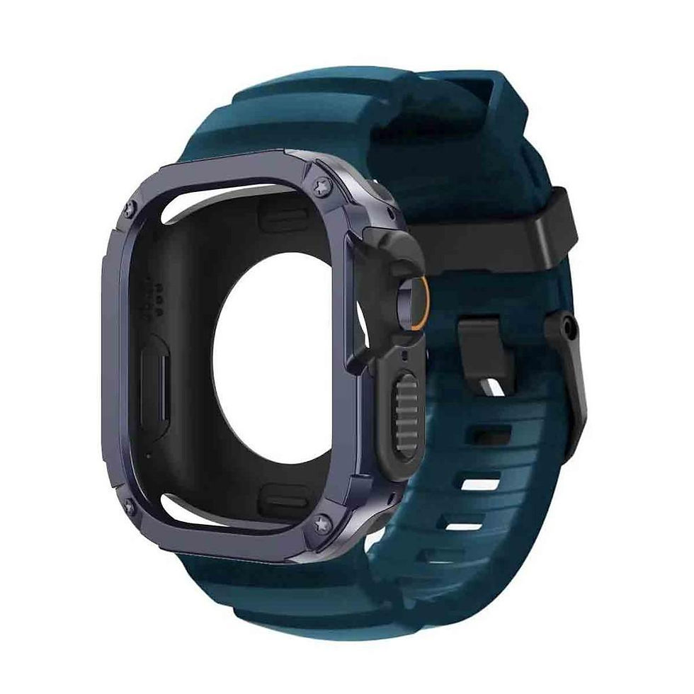 Thumbnail: Silicone Strap+TPU PC Case For Apple Watch Ultra 3 2 1 49mm for iWatch Series 11