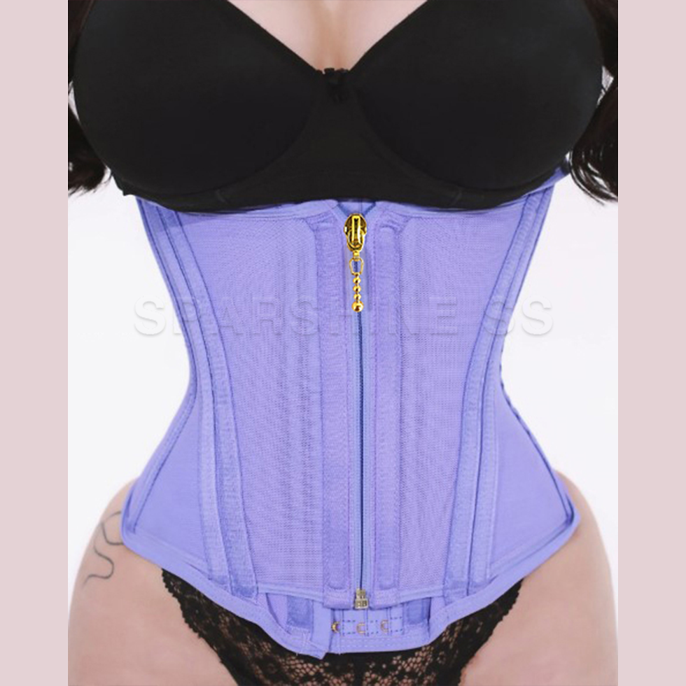 Thumbnail: Sexy Woman Waist Trainer Slimming Belly Shaping Binder Firm Hooks Corset Fat Com