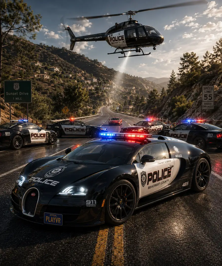 Bugatti Cop – VR-Spiel bei PlayVR Wien