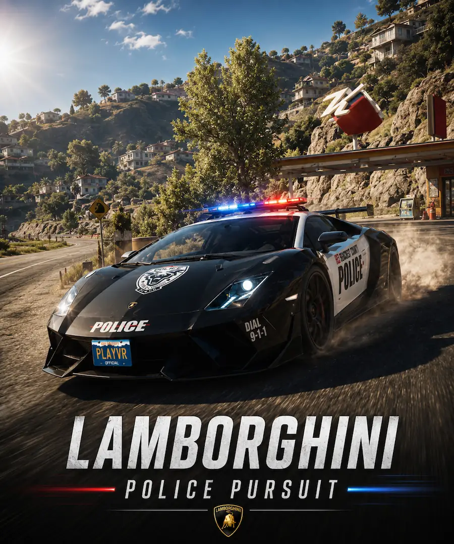 Lamborghini Police Pursuit – VR-Spiel bei PlayVR Wien